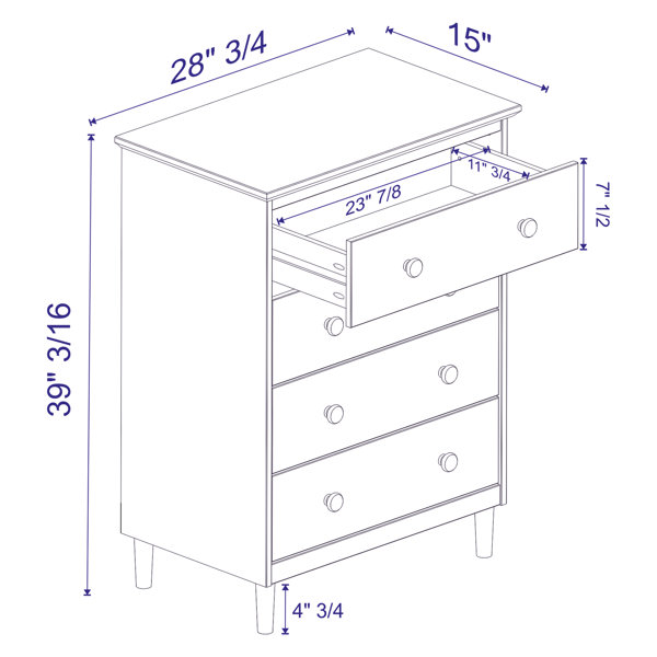 Lafever 4 on sale drawer chest